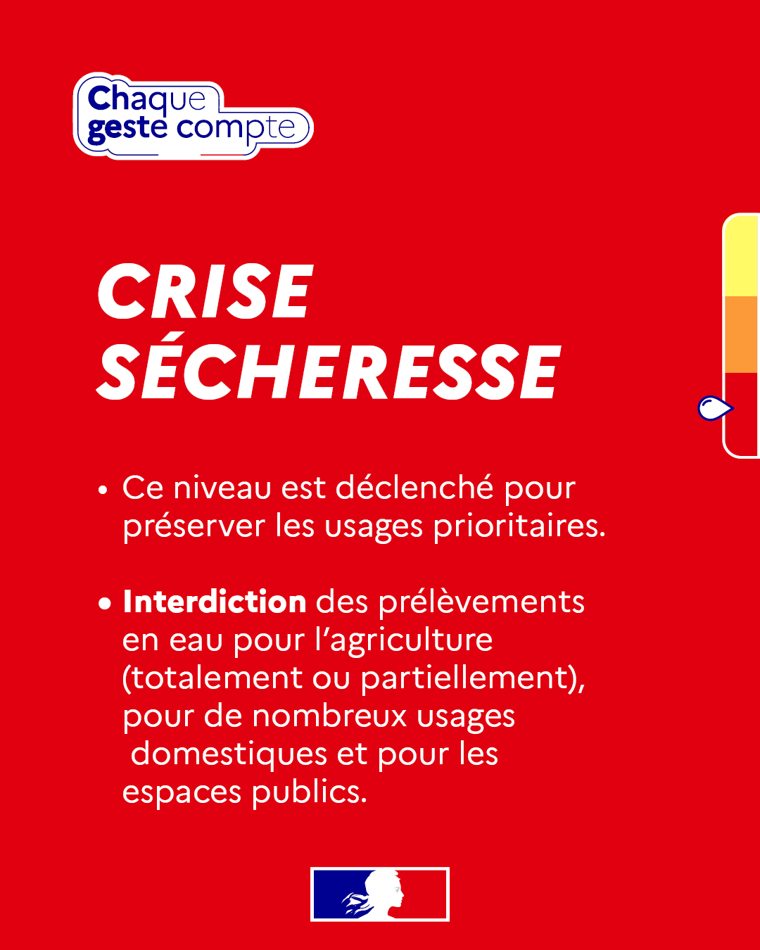 SECHERESSE NIVEAU CRISE