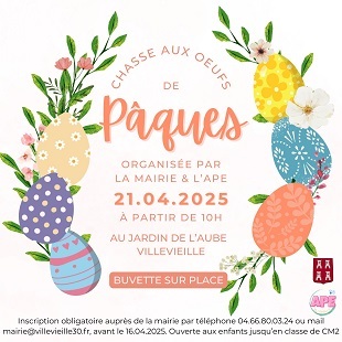 affiche chasse aux oeufs