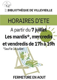 horaires bibliothèque